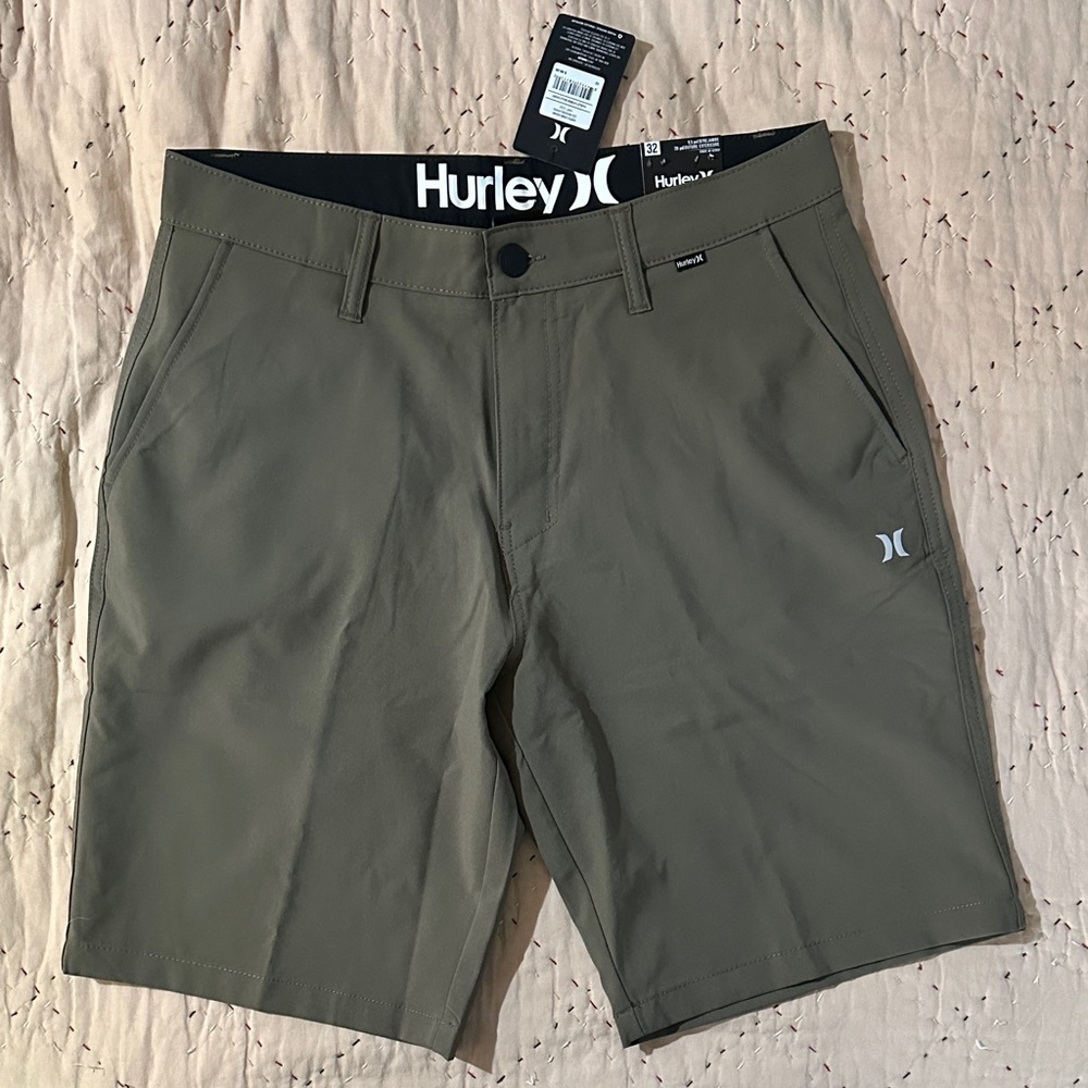 Hurley Men's Green Hybrid Shorts